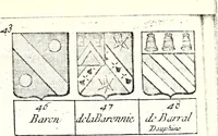 Picture 76 of 511 from Armorial des principales maisons et familles du royaume, particulierement des celles de Paris et de l'Isle de France : contenant les armes des princes, seigneurs, grands officiers de la couronne & de la maison du roi, celles des cours souveraines, &c. avec l'explication de tous les blasons (1757), leaf 138