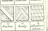 Picture 81 of 511 from Armorial des principales maisons et familles du royaume, particulierement des celles de Paris et de l'Isle de France : contenant les armes des princes, seigneurs, grands officiers de la couronne & de la maison du roi, celles des cours souveraines, &c. avec l'explication de tous les blasons (1757), leaf 146