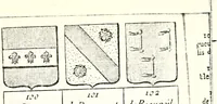 Picture 91 of 511 from Armorial des principales maisons et familles du royaume, particulierement des celles de Paris et de l'Isle de France : contenant les armes des princes, seigneurs, grands officiers de la couronne & de la maison du roi, celles des cours souveraines, &c. avec l'explication de tous les blasons (1757), leaf 162