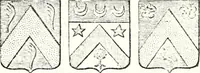Picture 96 of 511 from Armorial des principales maisons et familles du royaume, particulierement des celles de Paris et de l'Isle de France : contenant les armes des princes, seigneurs, grands officiers de la couronne & de la maison du roi, celles des cours souveraines, &c. avec l'explication de tous les blasons (1757), leaf 166