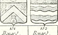 Picture 100 of 511 from Armorial des principales maisons et familles du royaume, particulierement des celles de Paris et de l'Isle de France : contenant les armes des princes, seigneurs, grands officiers de la couronne & de la maison du roi, celles des cours souveraines, &c. avec l'explication de tous les blasons (1757), leaf 174