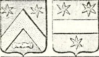 Picture 101 of 511 from Armorial des principales maisons et familles du royaume, particulierement des celles de Paris et de l'Isle de France : contenant les armes des princes, seigneurs, grands officiers de la couronne & de la maison du roi, celles des cours souveraines, &c. avec l'explication de tous les blasons (1757), leaf 174