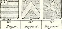 An illustration from Armorial des principales maisons et familles du royaume, particulierement des celles de Paris et de l'Isle de France : contenant les armes des princes, seigneurs, grands officiers de la couronne & de la maison du roi, celles des cours souveraines, &c. avec l'explication de tous les blasons (1757)