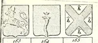 Picture 109 of 511 from Armorial des principales maisons et familles du royaume, particulierement des celles de Paris et de l'Isle de France : contenant les armes des princes, seigneurs, grands officiers de la couronne & de la maison du roi, celles des cours souveraines, &c. avec l'explication de tous les blasons (1757), leaf 190