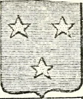 An illustration from Armorial des principales maisons et familles du royaume, particulierement des celles de Paris et de l'Isle de France : contenant les armes des princes, seigneurs, grands officiers de la couronne & de la maison du roi, celles des cours souveraines, &c. avec l'explication de tous les blasons (1757)