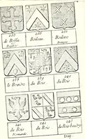 Picture 128 of 511 from Armorial des principales maisons et familles du royaume, particulierement des celles de Paris et de l'Isle de France : contenant les armes des princes, seigneurs, grands officiers de la couronne & de la maison du roi, celles des cours souveraines, &c. avec l'explication de tous les blasons (1757), leaf 222