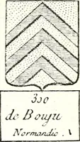 Picture 147 of 511 from Armorial des principales maisons et familles du royaume, particulierement des celles de Paris et de l'Isle de France : contenant les armes des princes, seigneurs, grands officiers de la couronne & de la maison du roi, celles des cours souveraines, &c. avec l'explication de tous les blasons (1757), leaf 250