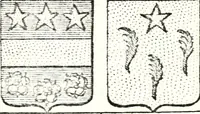 Picture 148 of 511 from Armorial des principales maisons et familles du royaume, particulierement des celles de Paris et de l'Isle de France : contenant les armes des princes, seigneurs, grands officiers de la couronne & de la maison du roi, celles des cours souveraines, &c. avec l'explication de tous les blasons (1757), leaf 250