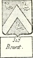 Picture 153 of 511 from Armorial des principales maisons et familles du royaume, particulierement des celles de Paris et de l'Isle de France : contenant les armes des princes, seigneurs, grands officiers de la couronne & de la maison du roi, celles des cours souveraines, &c. avec l'explication de tous les blasons (1757), leaf 258