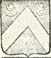 An illustration from Armorial des principales maisons et familles du royaume, particulierement des celles de Paris et de l'Isle de France : contenant les armes des princes, seigneurs, grands officiers de la couronne & de la maison du roi, celles des cours souveraines, &c. avec l'explication de tous les blasons (1757)