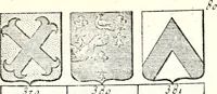 Picture 167 of 511 from Armorial des principales maisons et familles du royaume, particulierement des celles de Paris et de l'Isle de France : contenant les armes des princes, seigneurs, grands officiers de la couronne & de la maison du roi, celles des cours souveraines, &c. avec l'explication de tous les blasons (1757), leaf 286