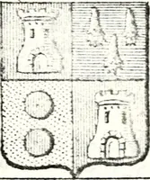 Picture 190 of 511 from Armorial des principales maisons et familles du royaume, particulierement des celles de Paris et de l'Isle de France : contenant les armes des princes, seigneurs, grands officiers de la couronne & de la maison du roi, celles des cours souveraines, &c. avec l'explication de tous les blasons (1757), leaf 322