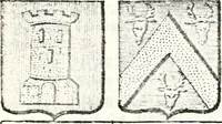 Picture 206 of 511 from Armorial des principales maisons et familles du royaume, particulierement des celles de Paris et de l'Isle de France : contenant les armes des princes, seigneurs, grands officiers de la couronne & de la maison du roi, celles des cours souveraines, &c. avec l'explication de tous les blasons (1757), leaf 350