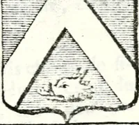 An illustration from Armorial des principales maisons et familles du royaume, particulierement des celles de Paris et de l'Isle de France : contenant les armes des princes, seigneurs, grands officiers de la couronne & de la maison du roi, celles des cours souveraines, &c. avec l'explication de tous les blasons (1757)
