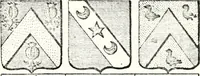 Picture 223 of 511 from Armorial des principales maisons et familles du royaume, particulierement des celles de Paris et de l'Isle de France : contenant les armes des princes, seigneurs, grands officiers de la couronne & de la maison du roi, celles des cours souveraines, &c. avec l'explication de tous les blasons (1757), leaf 374