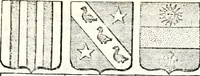 An illustration from Armorial des principales maisons et familles du royaume, particulierement des celles de Paris et de l'Isle de France : contenant les armes des princes, seigneurs, grands officiers de la couronne & de la maison du roi, celles des cours souveraines, &c. avec l'explication de tous les blasons (1757)