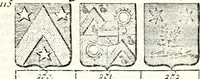 Picture 256 of 511 from Armorial des principales maisons et familles du royaume, particulierement des celles de Paris et de l'Isle de France : contenant les armes des princes, seigneurs, grands officiers de la couronne & de la maison du roi, celles des cours souveraines, &c. avec l'explication de tous les blasons (1757), leaf 426