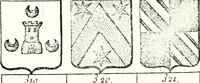 Picture 264 of 511 from Armorial des principales maisons et familles du royaume, particulierement des celles de Paris et de l'Isle de France : contenant les armes des princes, seigneurs, grands officiers de la couronne & de la maison du roi, celles des cours souveraines, &c. avec l'explication de tous les blasons (1757), leaf 442