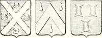 Picture 272 of 511 from Armorial des principales maisons et familles du royaume, particulierement des celles de Paris et de l'Isle de France : contenant les armes des princes, seigneurs, grands officiers de la couronne & de la maison du roi, celles des cours souveraines, &c. avec l'explication de tous les blasons (1757), leaf 454