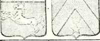 An illustration from Armorial des principales maisons et familles du royaume, particulierement des celles de Paris et de l'Isle de France : contenant les armes des princes, seigneurs, grands officiers de la couronne & de la maison du roi, celles des cours souveraines, &c. avec l'explication de tous les blasons (1757)
