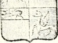An illustration from Armorial des principales maisons et familles du royaume, particulierement des celles de Paris et de l'Isle de France : contenant les armes des princes, seigneurs, grands officiers de la couronne & de la maison du roi, celles des cours souveraines, &c. avec l'explication de tous les blasons (1757)