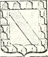 An illustration from Armorial des principales maisons et familles du royaume, particulierement des celles de Paris et de l'Isle de France : contenant les armes des princes, seigneurs, grands officiers de la couronne & de la maison du roi, celles des cours souveraines, &c. avec l'explication de tous les blasons (1757)