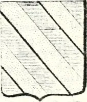An illustration from Armorial des principales maisons et familles du royaume, particulierement des celles de Paris et de l'Isle de France : contenant les armes des princes, seigneurs, grands officiers de la couronne & de la maison du roi, celles des cours souveraines, &c. avec l'explication de tous les blasons (1757)