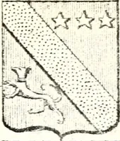 An illustration from Armorial des principales maisons et familles du royaume, particulierement des celles de Paris et de l'Isle de France : contenant les armes des princes, seigneurs, grands officiers de la couronne & de la maison du roi, celles des cours souveraines, &c. avec l'explication de tous les blasons (1757)