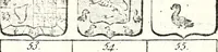 An illustration from Armorial des principales maisons et familles du royaume, particulierement des celles de Paris et de l'Isle de France : contenant les armes des princes, seigneurs, grands officiers de la couronne & de la maison du roi, celles des cours souveraines, &c. avec l'explication de tous les blasons (1757)
