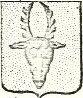 An illustration from Armorial des principales maisons et familles du royaume, particulierement des celles de Paris et de l'Isle de France : contenant les armes des princes, seigneurs, grands officiers de la couronne & de la maison du roi, celles des cours souveraines, &c. avec l'explication de tous les blasons (1757)