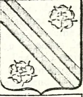An illustration from Armorial des principales maisons et familles du royaume, particulierement des celles de Paris et de l'Isle de France : contenant les armes des princes, seigneurs, grands officiers de la couronne & de la maison du roi, celles des cours souveraines, &c. avec l'explication de tous les blasons (1757)