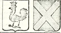 An illustration from Armorial des principales maisons et familles du royaume, particulierement des celles de Paris et de l'Isle de France : contenant les armes des princes, seigneurs, grands officiers de la couronne & de la maison du roi, celles des cours souveraines, &c. avec l'explication de tous les blasons (1757)
