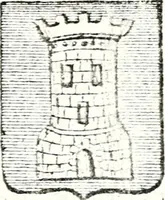 An illustration from Armorial des principales maisons et familles du royaume, particulierement des celles de Paris et de l'Isle de France : contenant les armes des princes, seigneurs, grands officiers de la couronne & de la maison du roi, celles des cours souveraines, &c. avec l'explication de tous les blasons (1757)