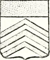 An illustration from Armorial des principales maisons et familles du royaume, particulierement des celles de Paris et de l'Isle de France : contenant les armes des princes, seigneurs, grands officiers de la couronne & de la maison du roi, celles des cours souveraines, &c. avec l'explication de tous les blasons (1757)