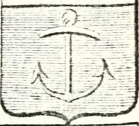 An illustration from Armorial des principales maisons et familles du royaume, particulierement des celles de Paris et de l'Isle de France : contenant les armes des princes, seigneurs, grands officiers de la couronne & de la maison du roi, celles des cours souveraines, &c. avec l'explication de tous les blasons (1757)