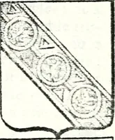 An illustration from Armorial des principales maisons et familles du royaume, particulierement des celles de Paris et de l'Isle de France : contenant les armes des princes, seigneurs, grands officiers de la couronne & de la maison du roi, celles des cours souveraines, &c. avec l'explication de tous les blasons (1757)