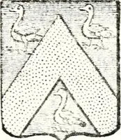 An illustration from Armorial des principales maisons et familles du royaume, particulierement des celles de Paris et de l'Isle de France : contenant les armes des princes, seigneurs, grands officiers de la couronne & de la maison du roi, celles des cours souveraines, &c. avec l'explication de tous les blasons (1757)