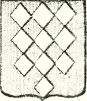 An illustration from Armorial des principales maisons et familles du royaume, particulierement des celles de Paris et de l'Isle de France : contenant les armes des princes, seigneurs, grands officiers de la couronne & de la maison du roi, celles des cours souveraines, &c. avec l'explication de tous les blasons (1757)