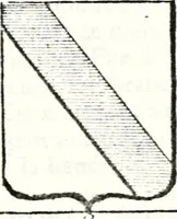 An illustration from Armorial des principales maisons et familles du royaume, particulierement des celles de Paris et de l'Isle de France : contenant les armes des princes, seigneurs, grands officiers de la couronne & de la maison du roi, celles des cours souveraines, &c. avec l'explication de tous les blasons (1757)