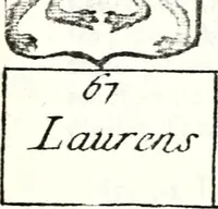 An illustration from Armorial des principales maisons et familles du royaume, particulierement des celles de Paris et de l'Isle de France : contenant les armes des princes, seigneurs, grands officiers de la couronne & de la maison du roi, celles des cours souveraines, &c. avec l'explication de tous les blasons (1757)