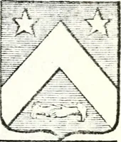 An illustration from Armorial des principales maisons et familles du royaume, particulierement des celles de Paris et de l'Isle de France : contenant les armes des princes, seigneurs, grands officiers de la couronne & de la maison du roi, celles des cours souveraines, &c. avec l'explication de tous les blasons (1757)