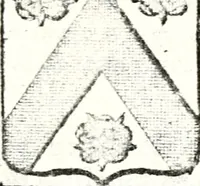 An illustration from Armorial des principales maisons et familles du royaume, particulierement des celles de Paris et de l'Isle de France : contenant les armes des princes, seigneurs, grands officiers de la couronne & de la maison du roi, celles des cours souveraines, &c. avec l'explication de tous les blasons (1757)