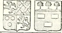An illustration from Armorial des principales maisons et familles du royaume, particulierement des celles de Paris et de l'Isle de France : contenant les armes des princes, seigneurs, grands officiers de la couronne & de la maison du roi, celles des cours souveraines, &c. avec l'explication de tous les blasons (1757)