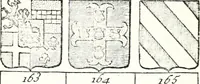 An illustration from Armorial des principales maisons et familles du royaume, particulierement des celles de Paris et de l'Isle de France : contenant les armes des princes, seigneurs, grands officiers de la couronne & de la maison du roi, celles des cours souveraines, &c. avec l'explication de tous les blasons (1757)