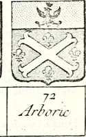 Picture 48 of 511 from Armorial des principales maisons et familles du royaume, particulierement des celles de Paris et de l'Isle de France : contenant les armes des princes, seigneurs, grands officiers de la couronne & de la maison du roi, celles des cours souveraines, &c. avec l'explication de tous les blasons (1757), leaf 90
