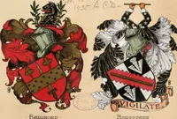 An illustration from Armorial families : a directory of gentlemen of coat-armour (1905)