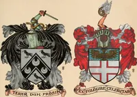 An illustration from Armorial families : a directory of gentlemen of coat-armour (1905)
