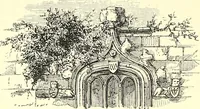 An illustration from Armorial of Jersey : being an account, heraldic and antiquarian, of its chief native families, with pedigrees, biographical notices, and illustrative data; to which are added, a brief history of heraldry, and remarks on the mediæval antiquities of the island (1859)