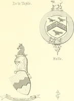 Picture 44 of 197 from Armorial of Jersey : being an account, heraldic and antiquarian, of its chief native families, with pedigrees, biographical notices, and illustrative data; to which are added, a brief history of heraldry, and remarks on the mediæval antiquities of the island (1859), leaf 156