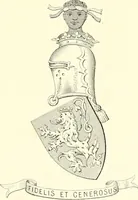 Picture 45 of 197 from Armorial of Jersey : being an account, heraldic and antiquarian, of its chief native families, with pedigrees, biographical notices, and illustrative data; to which are added, a brief history of heraldry, and remarks on the mediæval antiquities of the island (1859), leaf 156